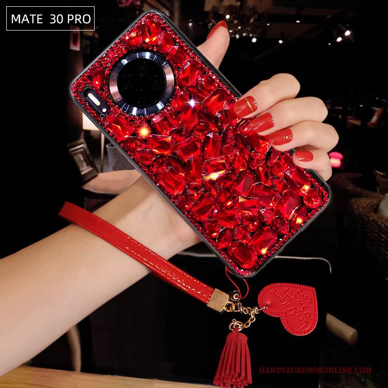 Hülle Huawei Mate 30 Pro Kreativ Rot High-end, Case Huawei Mate 30 Pro Silikon Trendmarke Anti-sturz