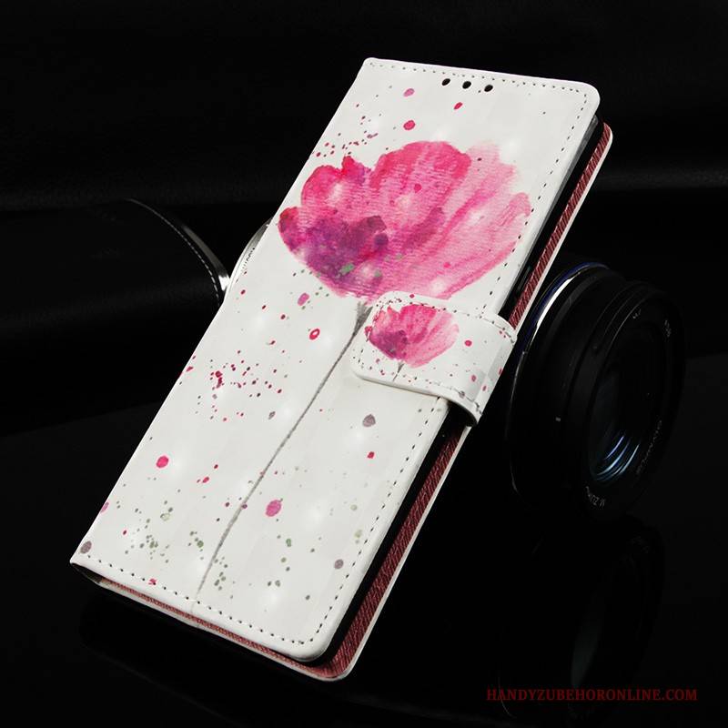 Hülle Huawei Mate 30 Pro Lederhülle Handyhüllen Weiß, Case Huawei Mate 30 Pro Folio Anti-sturz