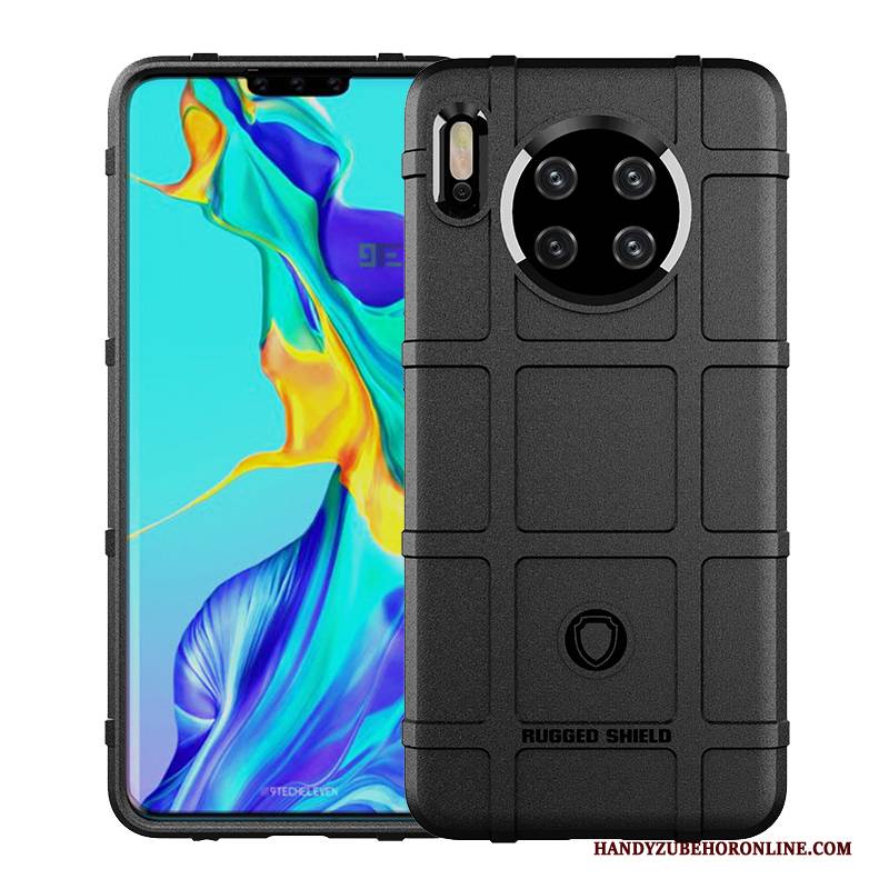Hülle Huawei Mate 30 Pro Schutz Handyhüllen Anti-sturz, Case Huawei Mate 30 Pro Taschen Schwarz Persönlichkeit