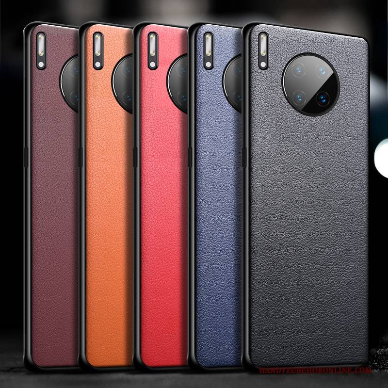 Hülle Huawei Mate 30 Pro Schutz Top Leder Membran, Case Huawei Mate 30 Pro Silikon Anti-sturz Handyhüllen