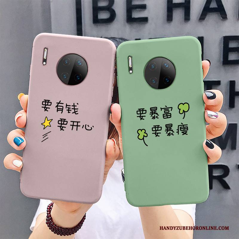 Hülle Huawei Mate 30 Pro Silikon Anti-sturz Grün, Case Huawei Mate 30 Pro Taschen Handyhüllen Netto Rot