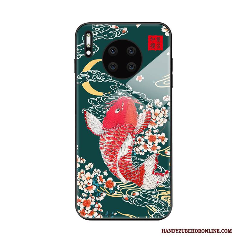 Hülle Huawei Mate 30 Pro Taschen Liebhaber Neu, Case Huawei Mate 30 Pro Silikon Grün Persönlichkeit