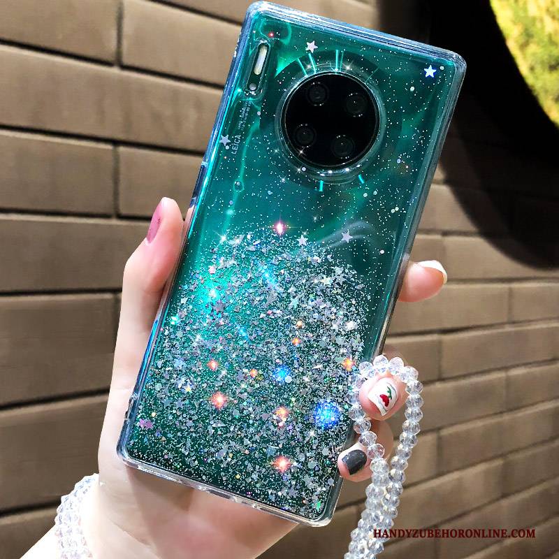 Hülle Huawei Mate 30 Pro Weiche Transparent Netto Rot, Case Huawei Mate 30 Pro Silikon Anti-sturz Grün
