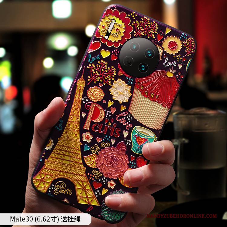 Hülle Huawei Mate 30 Schutz Nette Nubuck, Case Huawei Mate 30 Silikon Wind Schlank