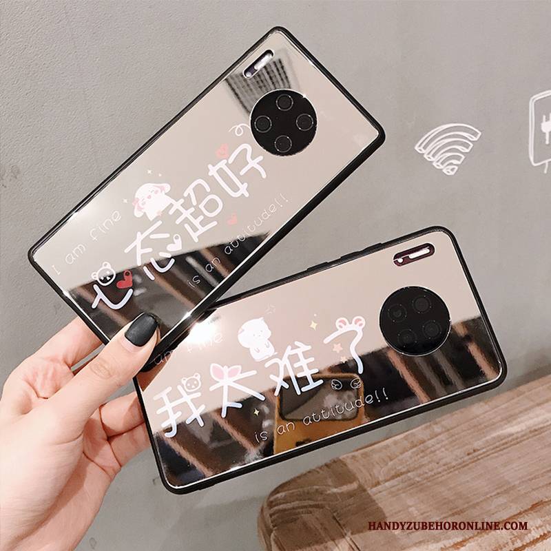 Hülle Huawei Mate 30 Trendmarke Netto Rot, Case Huawei Mate 30 Gold Anti-sturz