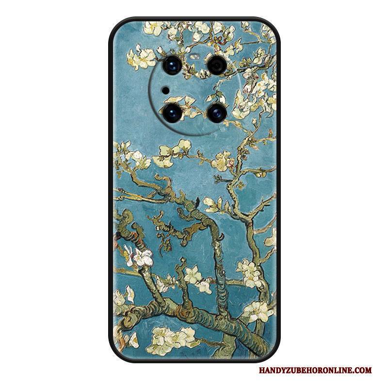 Hülle Huawei Mate 40 Pro Mode Anti-sturz Handyhüllen, Case Huawei Mate 40 Pro Weiche Ölgemälde Weiß