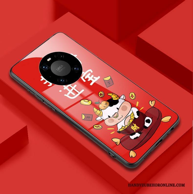 Hülle Huawei Mate 40 Pro Silikon Persönlichkeit Spiegel, Case Huawei Mate 40 Pro Schutz Handyhüllen Schwer