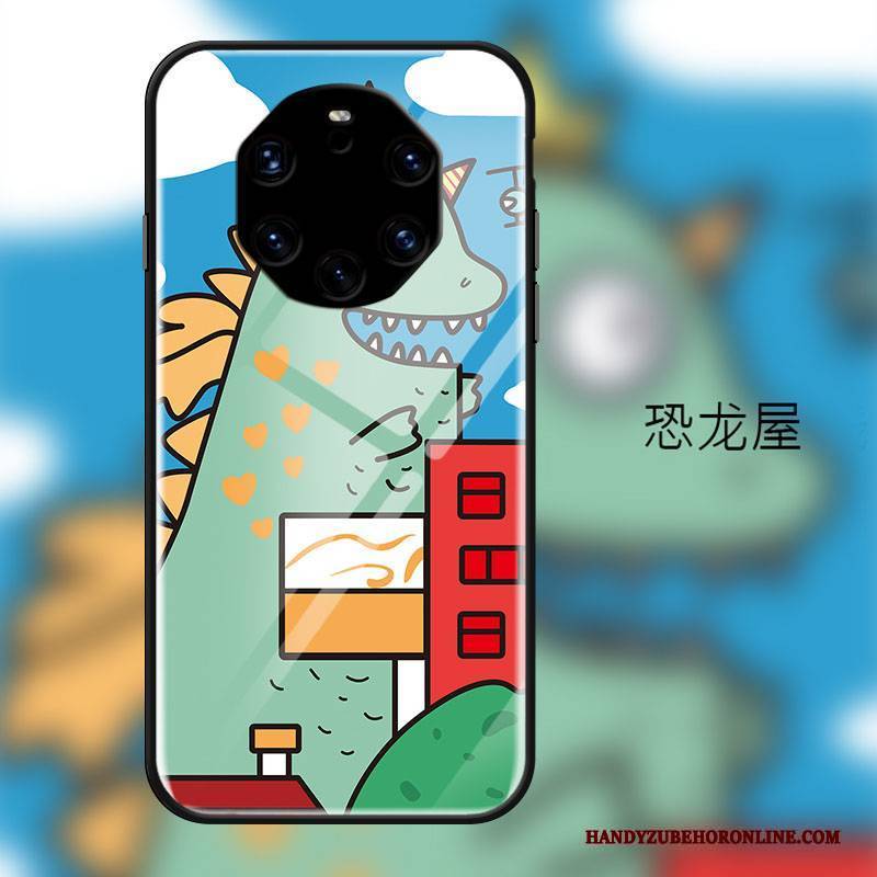 Hülle Huawei Mate 40 Rs Karikatur Nette Frisch, Case Huawei Mate 40 Rs Schutz Gehärtetes Glas Handyhüllen