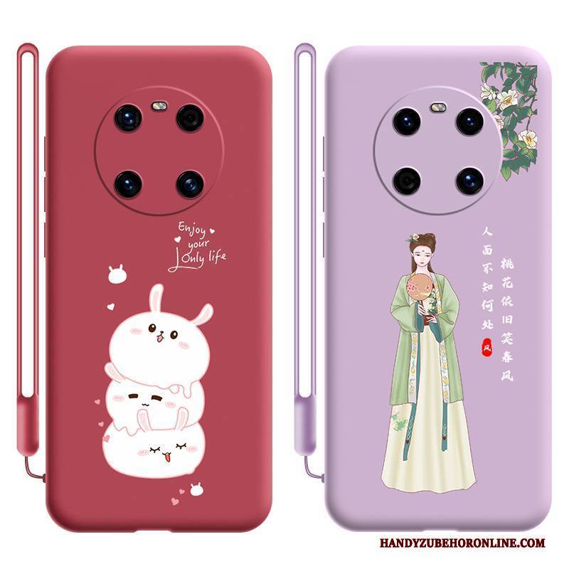 Hülle Huawei Mate 40 Schutz Anti-sturz Schlank, Case Huawei Mate 40 Taschen Handyhüllen Rot