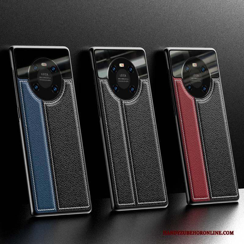 Hülle Huawei Mate 40 Taschen Muster Anti-sturz, Case Huawei Mate 40 Leder Persönlichkeit Spiegel