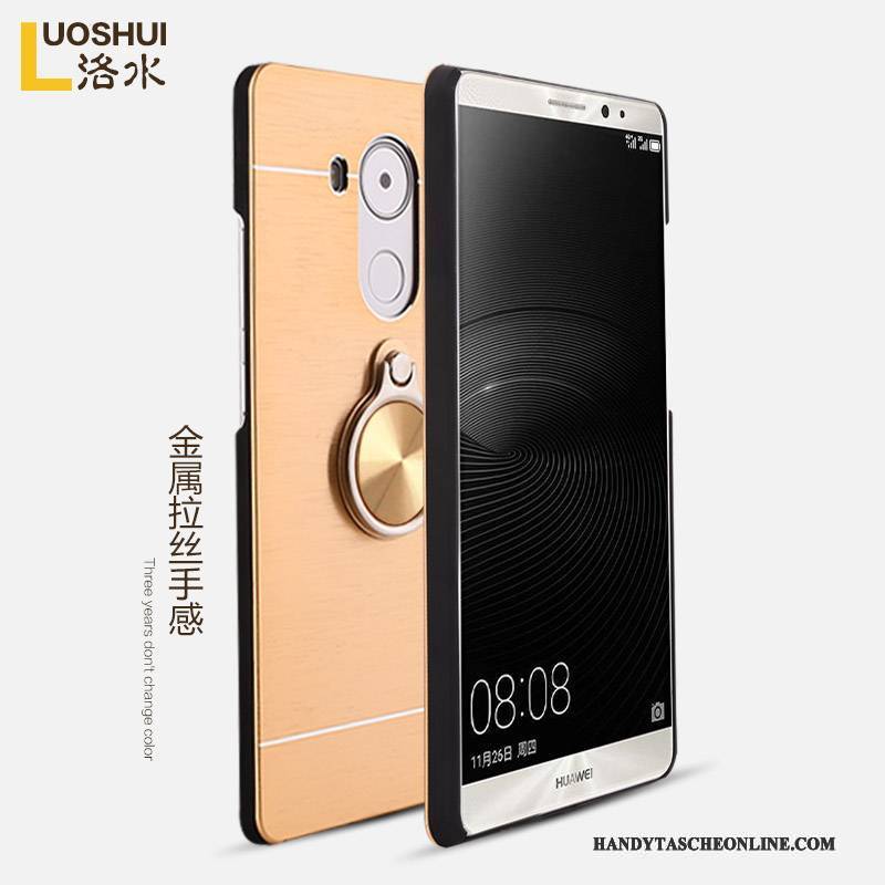 Hülle Huawei Mate 8 Schutz Persönlichkeit Schwer, Case Huawei Mate 8 Kreativ Anti-sturz Gold