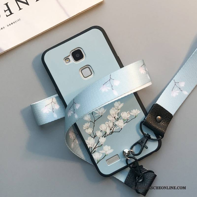 Hülle Huawei Mate 8 Silikon Anti-sturz Frisch, Case Huawei Mate 8 Taschen Blau Handyhüllen