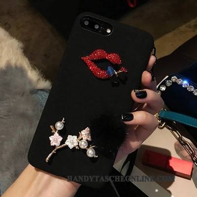 Hülle Huawei Mate 8 Strass Hängende Verzierungen Lippen, Case Huawei Mate 8 Kreativ Plüsch Trend