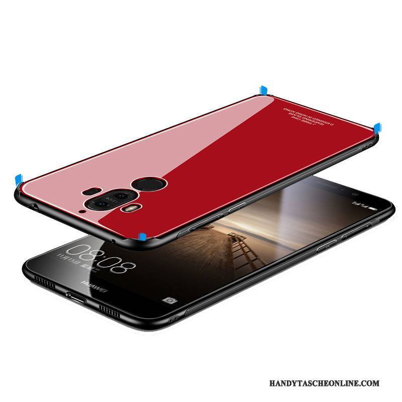 Hülle Huawei Mate 9 Kreativ Persönlichkeit Anti-sturz, Case Huawei Mate 9 Metall Rot Trend
