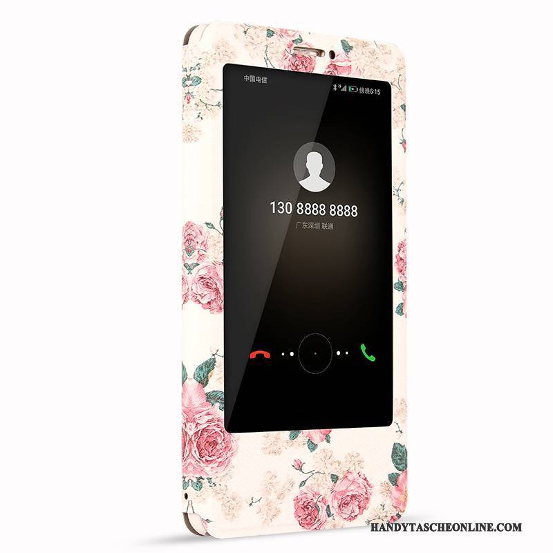 Hülle Huawei Mate 9 Lederhülle Rosa Handyhüllen, Case Huawei Mate 9 Karikatur
