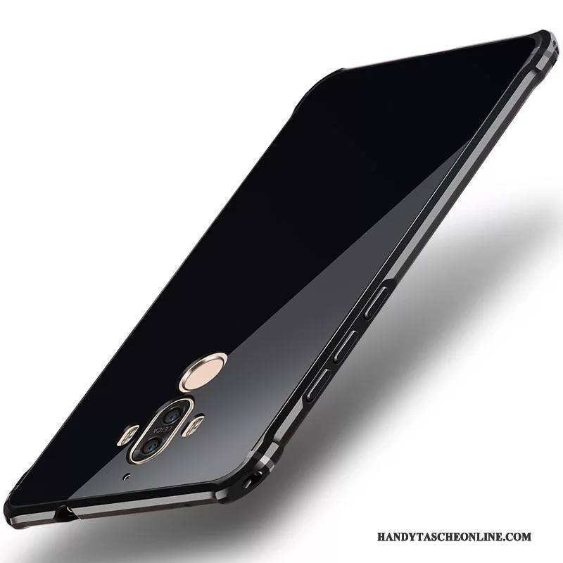 Hülle Huawei Mate 9 Metall Handyhüllen Schwarz, Case Huawei Mate 9 Schutz