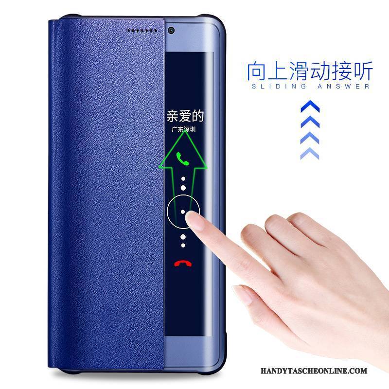 Hülle Huawei Mate 9 Pro Folio Blau Handyhüllen, Case Huawei Mate 9 Pro Taschen