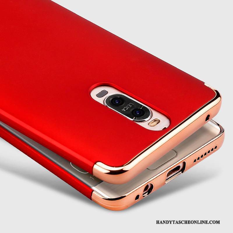 Hülle Huawei Mate 9 Pro Metall Schwer Rot, Case Huawei Mate 9 Pro Handyhüllen