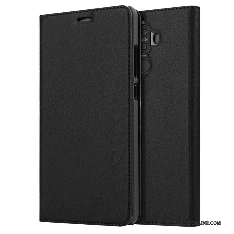 Hülle Huawei Mate 9 Pro Taschen Handyhüllen Schwarz, Case Huawei Mate 9 Pro Folio Anti-sturz