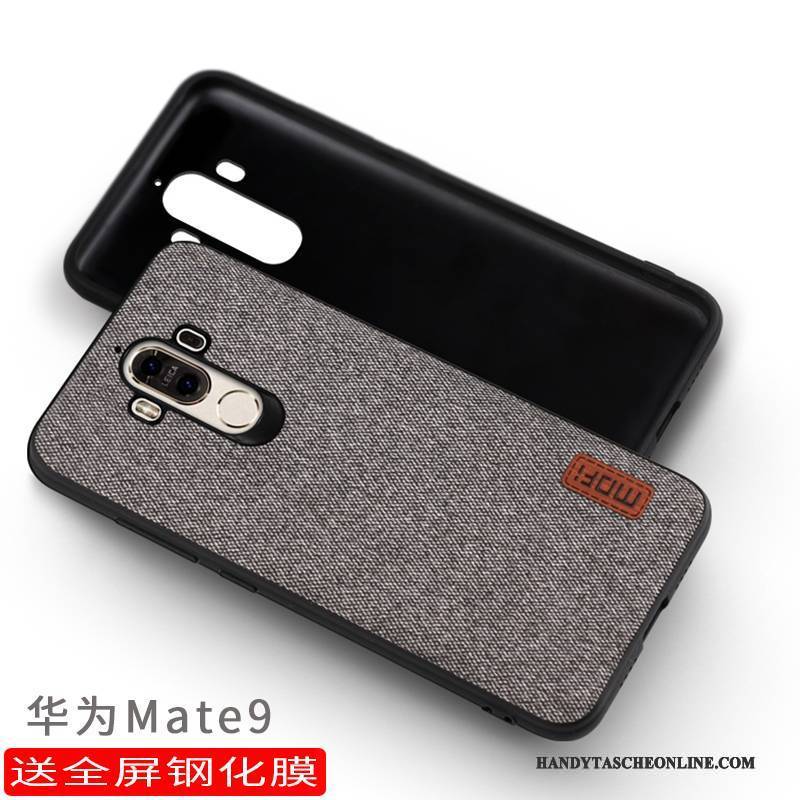 Hülle Huawei Mate 9 Taschen Dunkel Grau, Case Huawei Mate 9 Schutz Handyhüllen Anti-sturz