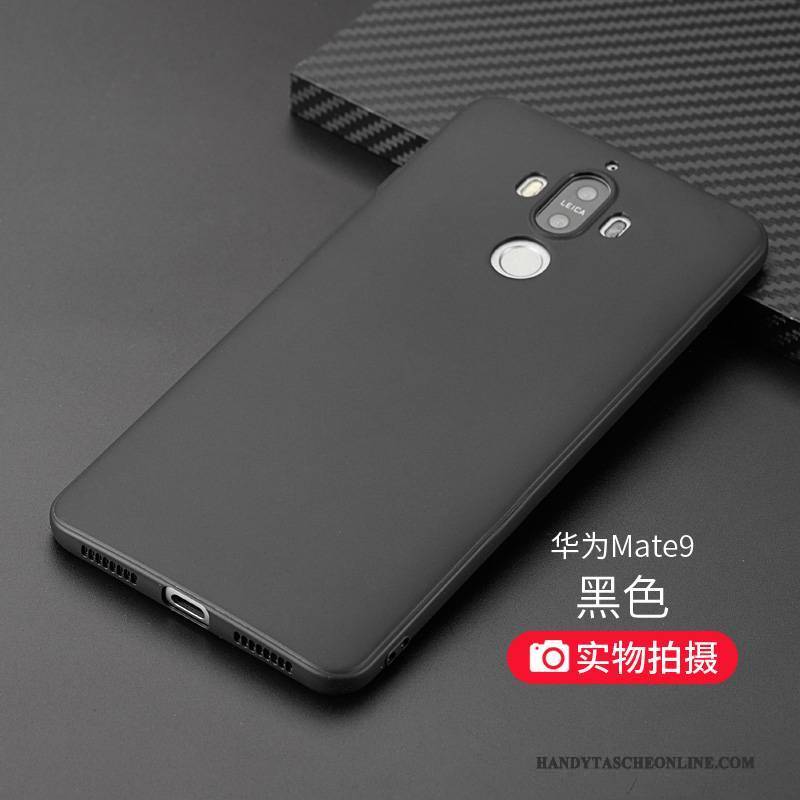 Hülle Huawei Mate 9 Taschen Handyhüllen Trend, Case Huawei Mate 9 Schutz Schwarz Nubuck
