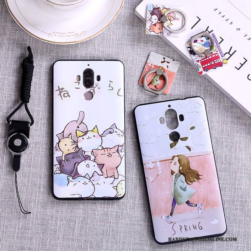 Hülle Huawei Mate 9 Taschen Membran Rosa, Case Huawei Mate 9 Silikon Persönlichkeit Trend