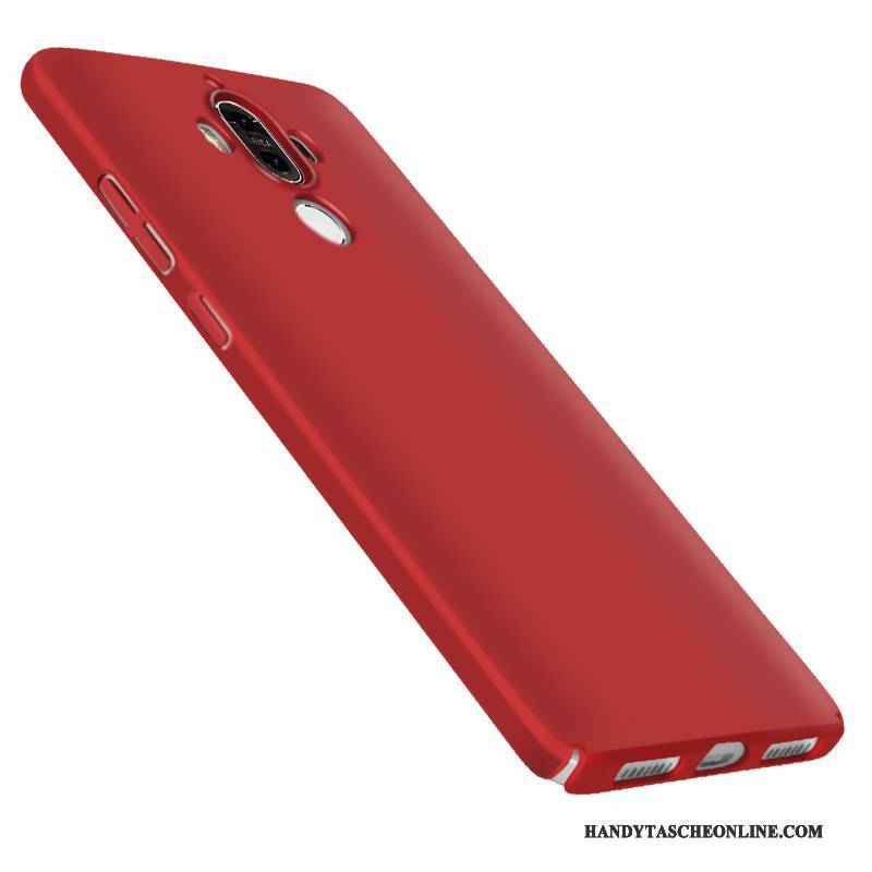 Hülle Huawei Mate 9 Taschen Rot Trend, Case Huawei Mate 9 Schutz Einfach Nubuck