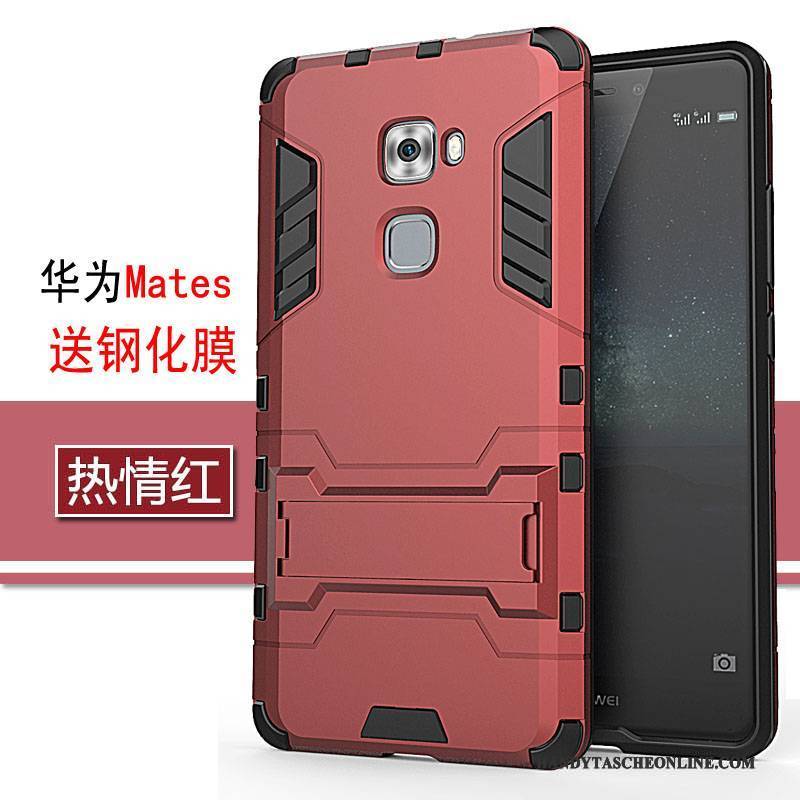 Hülle Huawei Mate S Silikon Anti-sturz Rot, Case Huawei Mate S Schutz Handyhüllen Trend