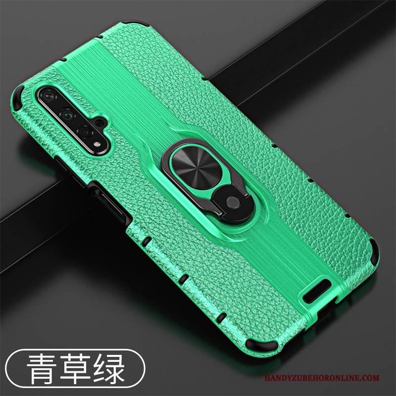 Hülle Huawei Nova 5t Halterung Handyhüllen Nubuck, Case Huawei Nova 5t Silikon Magnetismus Anti-sturz