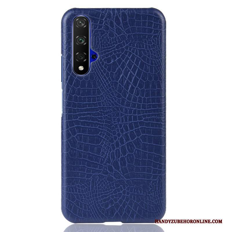 Hülle Huawei Nova 5t Schwer Handyhüllen, Case Huawei Nova 5t Nubuck Blau