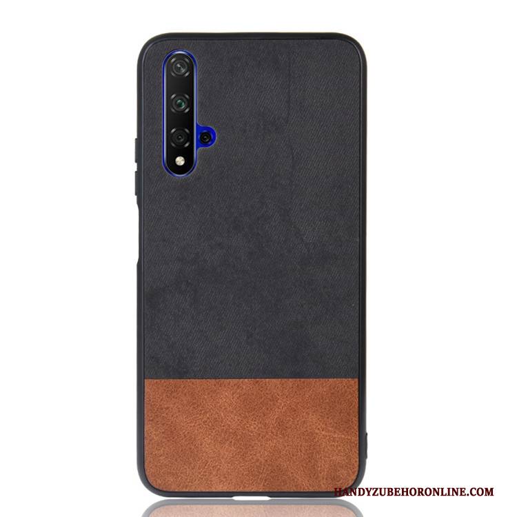 Hülle Huawei Nova 5t Taschen Trend Handyhüllen, Case Huawei Nova 5t Schutz Mischfarben Schwarz