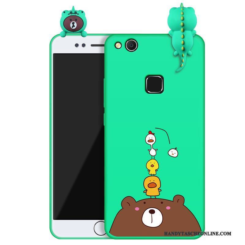 Hülle Huawei Nova Karikatur Jugend Grün, Case Huawei Nova Silikon Anti-sturz Handyhüllen