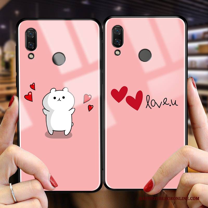 Hülle Huawei P Smart 2019 Kreativ Netto Rot Trend, Case Huawei P Smart 2019 Schutz Persönlichkeit Neu