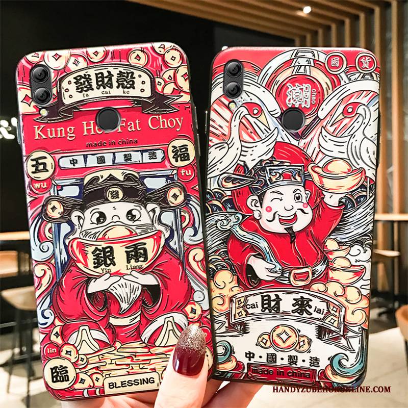 Hülle Huawei P Smart+ 2019 Schutz Anti-sturz Gott Des Reichtums, Case Huawei P Smart+ 2019 Reichtum Handyhüllen