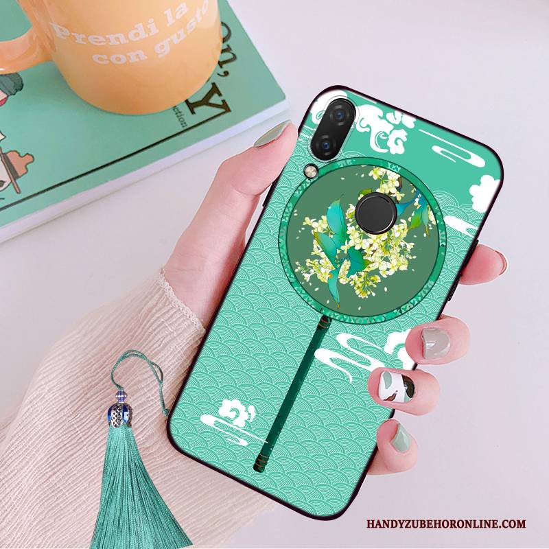 Hülle Huawei P Smart+ 2019 Schutz Nubuck Persönlichkeit, Case Huawei P Smart+ 2019 Weiche Anti-sturz Dünne