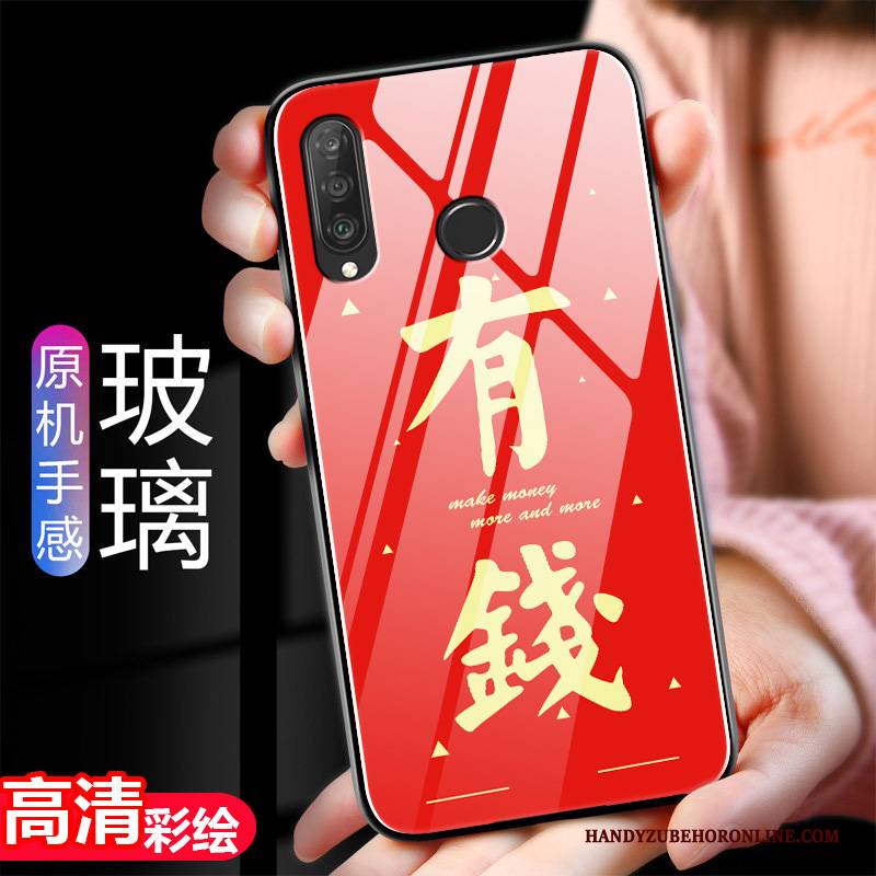 Hülle Huawei P Smart+ 2019 Taschen Neu Glas, Case Huawei P Smart+ 2019 Mode Schwer Anti-sturz