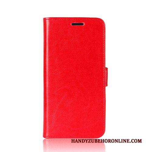 Hülle Huawei P Smart 2020 Geldbörse Karte Rot, Case Huawei P Smart 2020 Lederhülle Handyhüllen Business