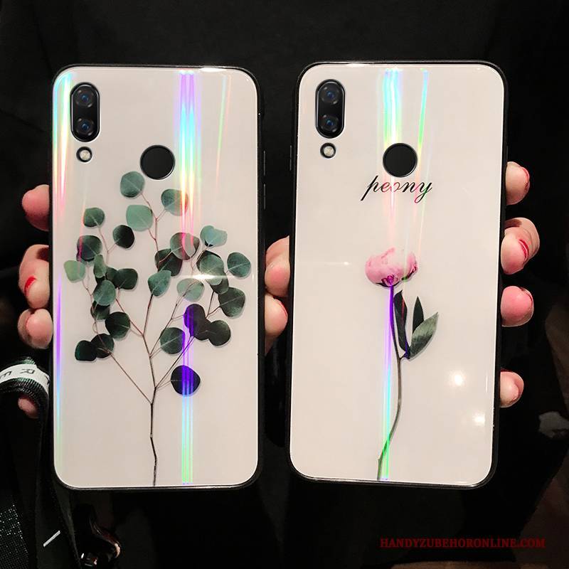 Hülle Huawei P Smart+ Mode Jugend Persönlichkeit, Case Huawei P Smart+ Kreativ Glas Trendmarke