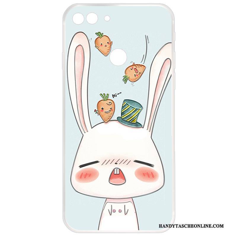Hülle Huawei P Smart Silikon Persönlichkeit Anti-sturz, Case Huawei P Smart Taschen Handyhüllen Hellblau