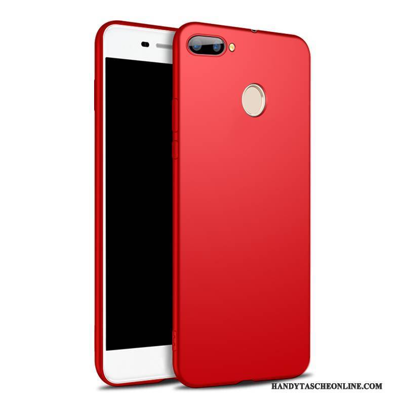 Hülle Huawei P Smart Weiche Rot Handyhüllen, Case Huawei P Smart Taschen Anti-sturz