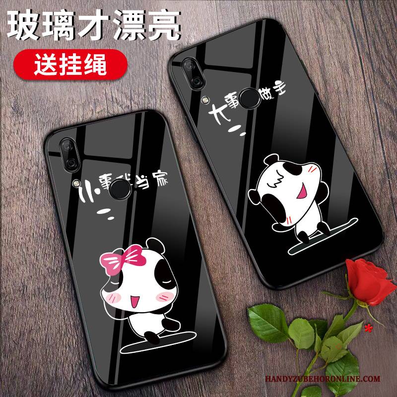 Hülle Huawei P Smart Z Taschen Glas Handyhüllen, Case Huawei P Smart Z Kreativ Schwarz Persönlichkeit