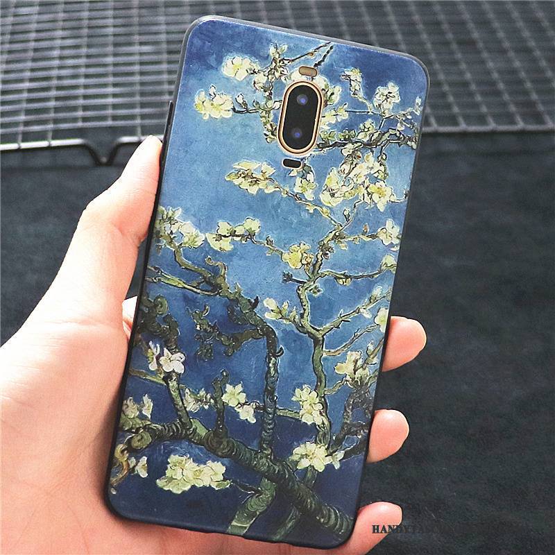 Hülle Huawei P10 Kreativ Blau Anti-sturz, Case Huawei P10 Taschen Persönlichkeit Ölgemälde