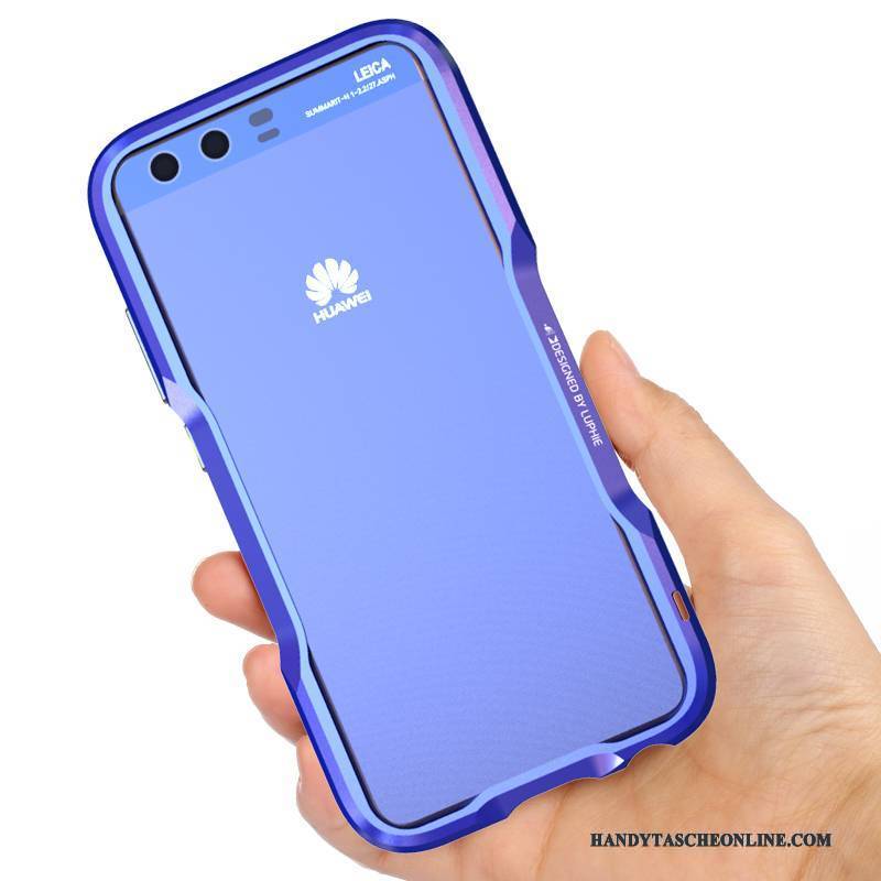 Hülle Huawei P10 Metall Anti-sturz Handyhüllen, Case Huawei P10 Kreativ Persönlichkeit Blau