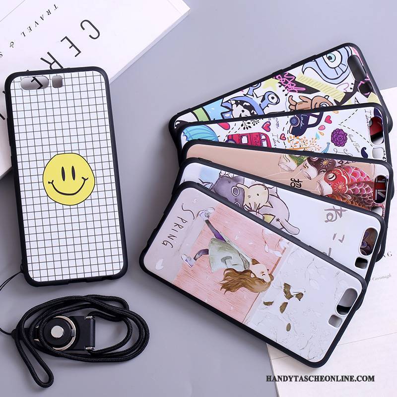 Hülle Huawei P10 Plus Farbe Handyhüllen Anti-sturz, Case Huawei P10 Plus Weiche Hängende Verzierungen