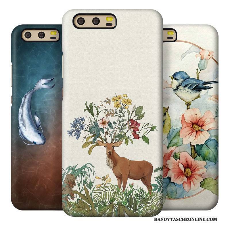 Hülle Huawei P10 Plus Farbe Schwer Chinesische Art, Case Huawei P10 Plus Kreativ Anti-sturz Trend