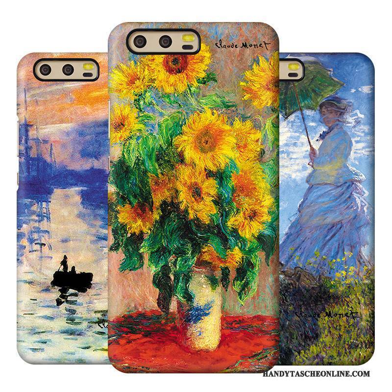 Hülle Huawei P10 Plus Farbe Schwer Ölgemälde, Case Huawei P10 Plus Schutz Nubuck Kunst