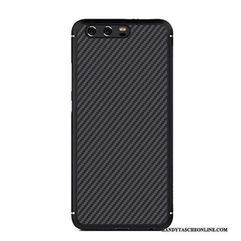 Hülle Huawei P10 Plus Faser Handyhüllen, Case Huawei P10 Plus Magnetismus Gold