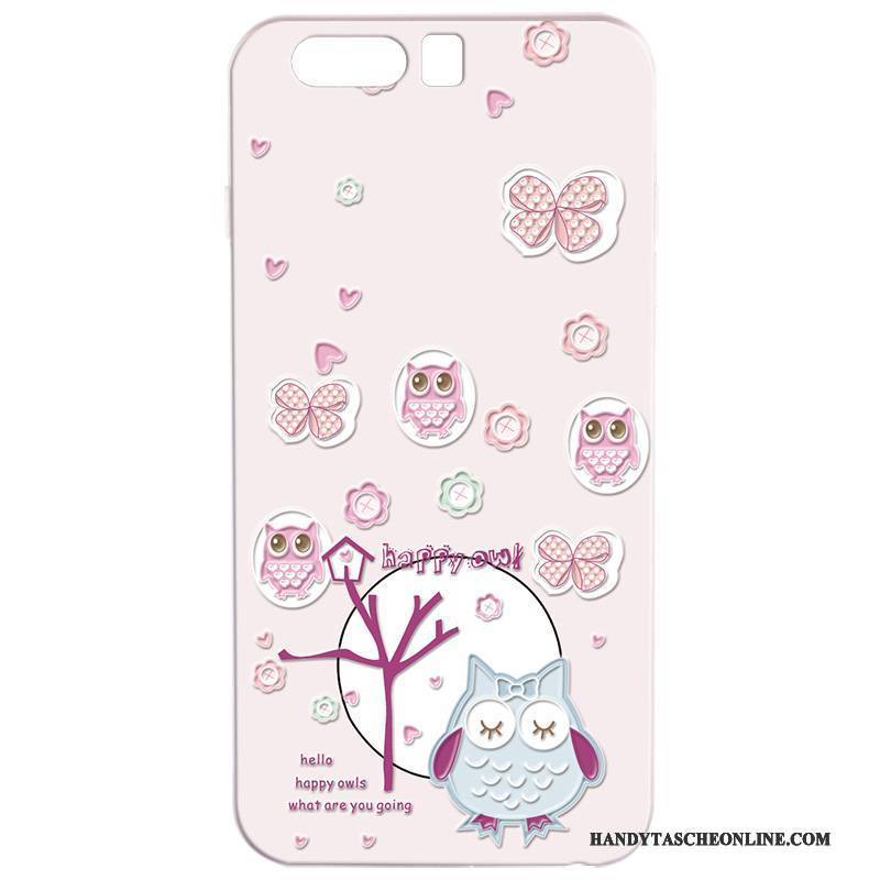 Hülle Huawei P10 Plus Gemalt Handyhüllen Anti-sturz, Case Huawei P10 Plus Taschen Rosa