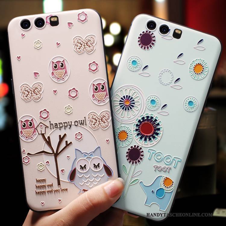 Hülle Huawei P10 Plus Kreativ Persönlichkeit Handyhüllen, Case Huawei P10 Plus Karikatur Anti-sturz Nette