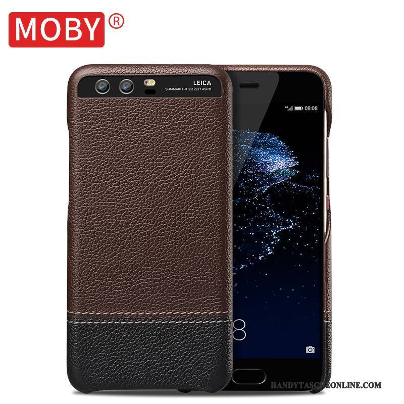 Hülle Huawei P10 Plus Lederhülle Anti-sturz Business, Case Huawei P10 Plus Schutz Neu Nähen